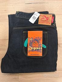 Jeans Evisu Genes Size 42 Us Taglia 58 Logo Verde