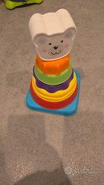 Gioco impilabile anelli orsetto