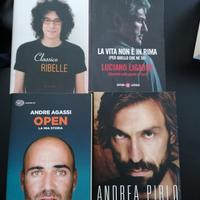 n 4 libri usati PIRLO, AGASSI, ALLEVI, LIGABUE