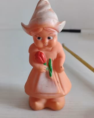 Gioco Gomma Bambolina Olandese Dama rubbertoys 