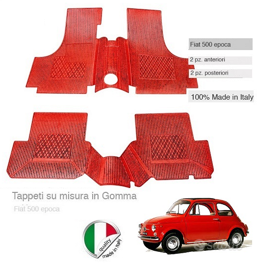 Tappetini Fiat 500 epoca colorati - Accessori Auto In vendita a Napoli
