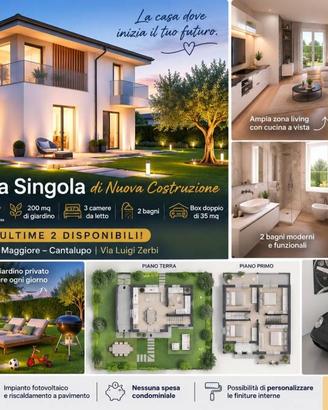 Villa di 164 m² con 4 locali e box auto doppio a C
