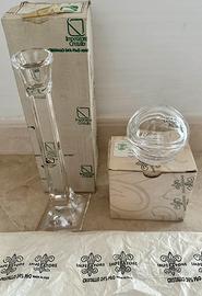 Set cristallo imperatore candeliere e scatola