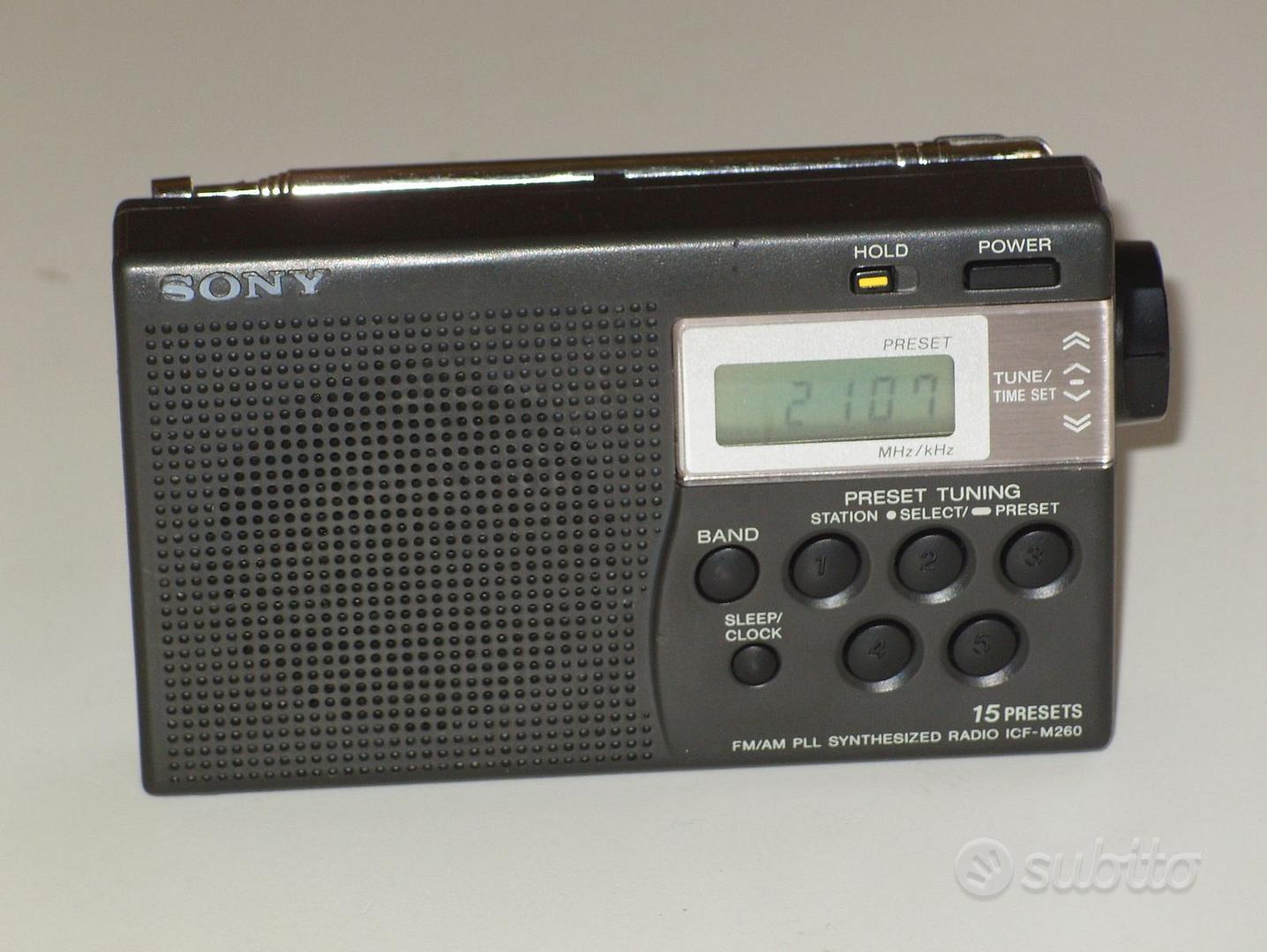 Mini radio AM FM Operación manual Ajuste fácil Función de memoria