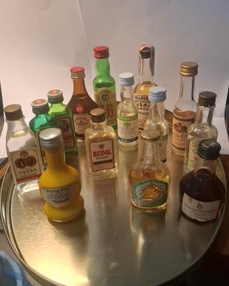 14 Bottiglie Mignon Vintage da Collezione ' 50/'80