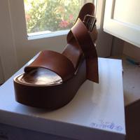 Sandali color cuoio n. 40