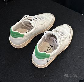 D.A.T.E. COURT CALF WHITE-GREEN