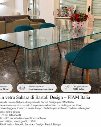 Tavolo FIAM Italia Sahara – Bartoli Design – Pari