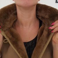 Pelliccia Montone Shearling Donna tg M