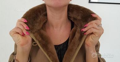 Pelliccia Montone Shearling Donna tg M