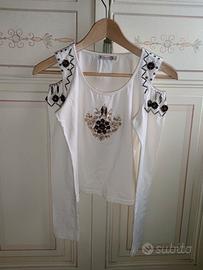 Maglia Bluoltre in stile tribale - tg.42