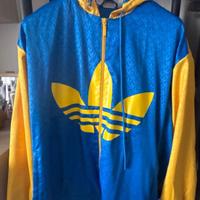 Felpa adidas blu e gialla