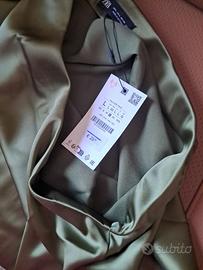 Gonna Zara taglia L verde oliva