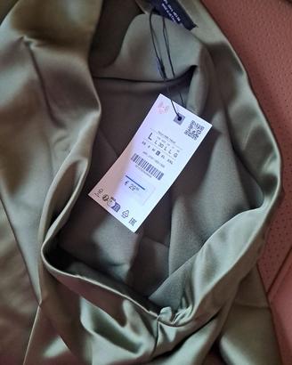 Gonna Zara taglia L verde oliva