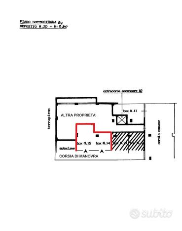 Box auto 50 mq zona nuova-smcv