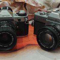 Canon AE-1 Program e Minolta SRT-1000