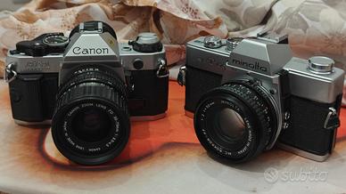 Canon AE-1 Program e Minolta SRT-1000