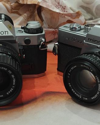 Canon AE-1 Program e Minolta SRT-1000
