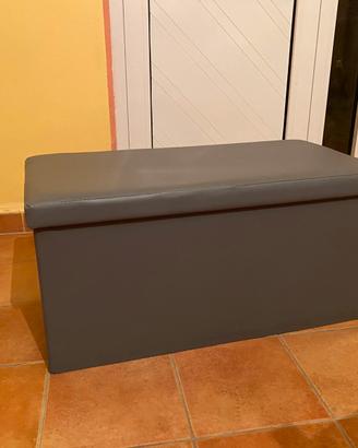 Pouff contenitore grigio