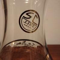 Vaso decorato in vetro