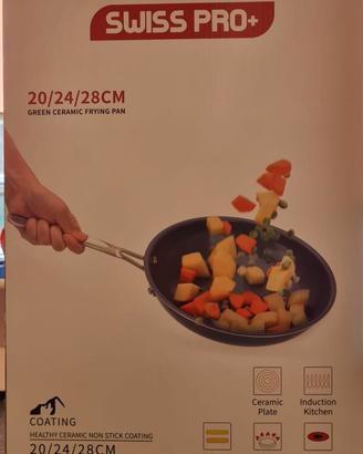 Set 3 padelle ceramica swiss-pro plus 