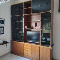 2 Lampadari in ottone e cristallo 