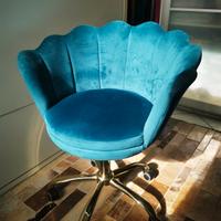 sedia , poltrona, ufficio, scrivania , blu petroli