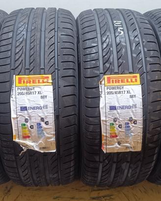 4 GOMME 205 45 17 PIRELLI NUOVE RIFE5