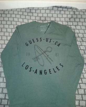 maglia maniche lunghe guess