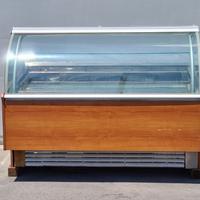 Vetrina gelato con vetro curvo