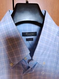 Camicia azzurra a quadri Rionero