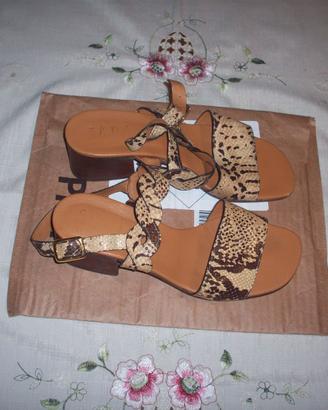 Sandali Donna in vera Pelle 35 Made in Italy
