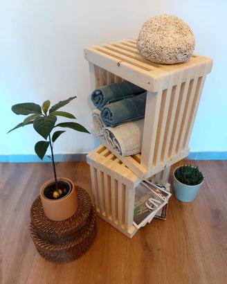 porta vaso design  legno tavolino giardino casa