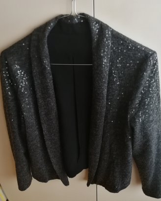 Giacca donna XS cotone con paillettes, come nuova