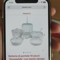 set di pentole Bisetti Stonewhite