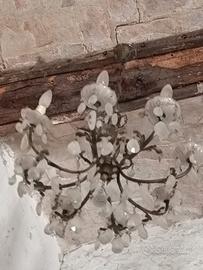 lampadario a goccia  8 bracci 