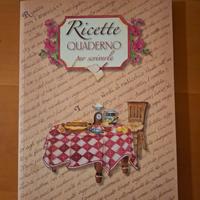 Ricette, quaderno per scriverle