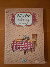 Ricette, quaderno per scriverle