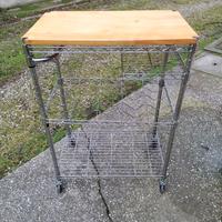 Carrellino cucina portabottiglie filocromo