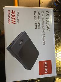 ATOTO CS-101SW Subwoofer Amplificato 10” 150W