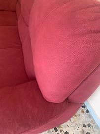 Divano 3 posti con puff