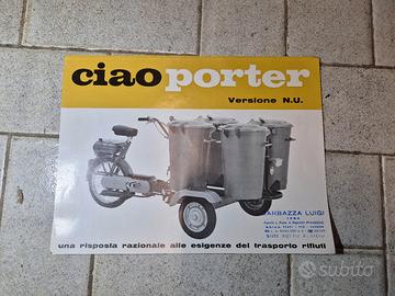 piaggio ciao porter depliant originale (no vespa)
