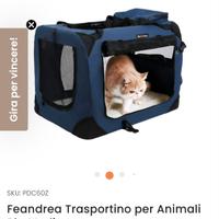 trasportino cani e gatti morbido Feandrea 60x42x42