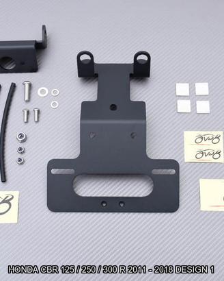 Portatarga corto HONDA CBR 125 250 300 R 2011 2018