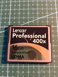 scheda compact flash lexar 16GB