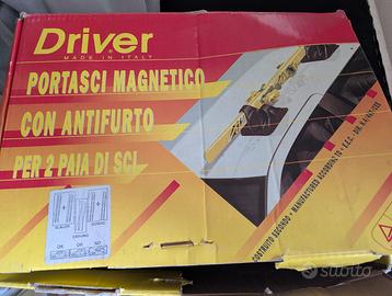 Driver - Portasci per auto magnetico con antifurto