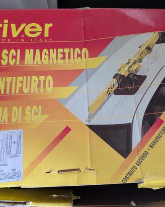 Driver - Portasci per auto magnetico con antifurto