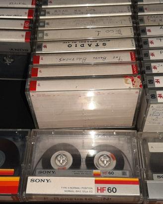 Stock cassette Sony HF60 25pezzi