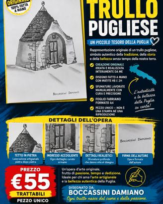 TRULLO PUGLIESE ARTIGIANALE  ✏️  