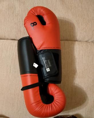 Guantoni adulto boxe 100 rossi misura 8 oz